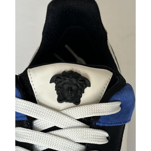 Versace Medusa Men’s White/Black/Blue Sneakers 12 US (45 Eu) 1011942 IT NIB $825 main image 5